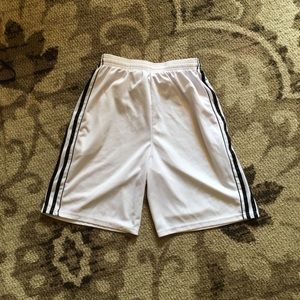 Men’s Real Essentials adidas short in black and white In size Medium
